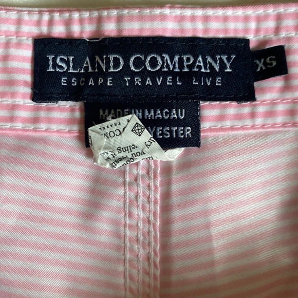 Island Company Swim Trunks Pinstripe Pink Size XS - Picture 4 of 6